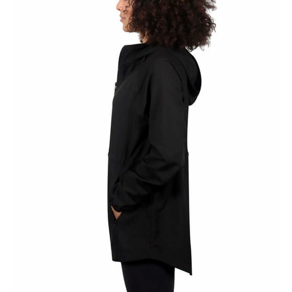 Kirkland Signature Anorak Hooded Jacket Lightweight Coat Black Women's - Picture 3 of 8